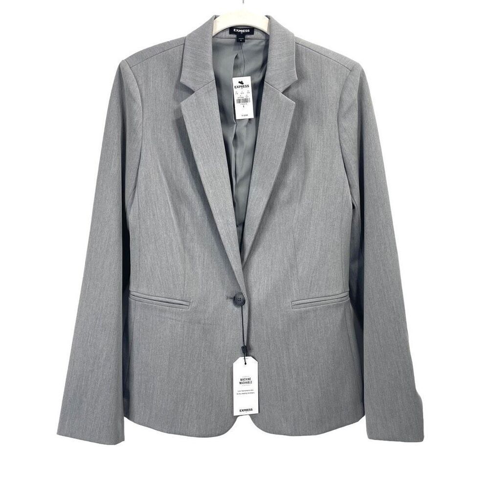 NEW‎ EXPRESS single button blazer jacket Size 6 g… - image 1